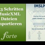 MusicXML importieren
