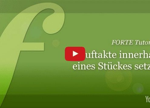 Auftakte erstellen